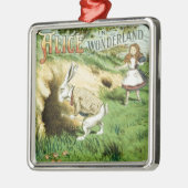 Alice im Wunderland Silbernes Ornament (Links)