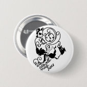 Alice im Wunderland. Silhouette Button (Vorne & Hinten)