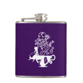 Alice im Wunderland. Silhouette Flachmann (Vorderseite)