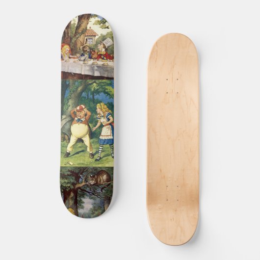 Alice im Wunderland-Skate-Brett Skateboard (Vorderseite)