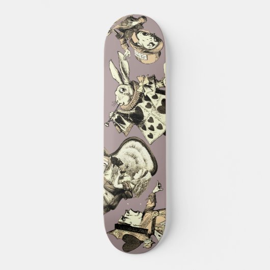 Alice im Wunderland Skateboard (Vorderseite)