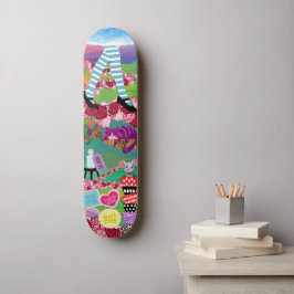 Alice im Wunderland Skateboard Wandkunst