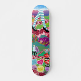 Alice im Wunderland Skateboard Wandkunst