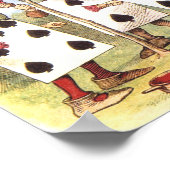 Alice im Wunderland Spade Cards Tree Poster (Ecke)