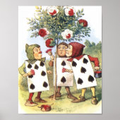 Alice im Wunderland Spade Cards Tree Poster (Vorne)