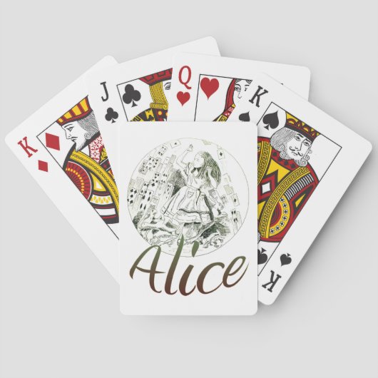Alice im Wunderland Spielkarten (Rückseite)