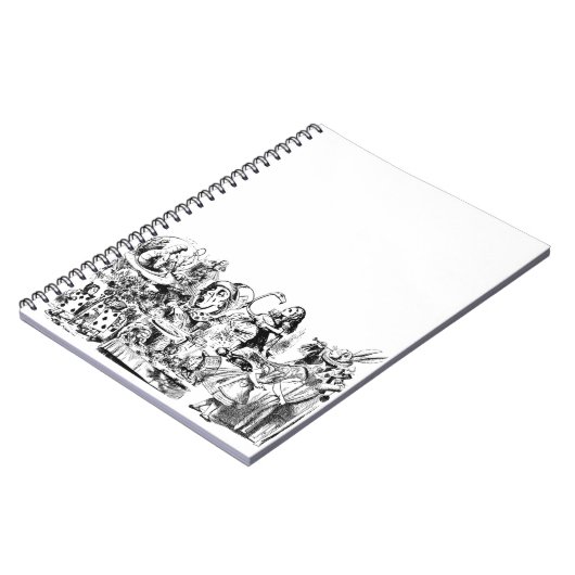 Alice im Wunderland Spiral Notebook Notizblock (Linke Seite)