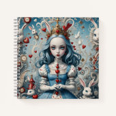 Alice im Wunderland Spiral Notebook - Stationary Notizblock (Vorderseite)