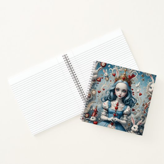 Alice im Wunderland Spiral Notebook - Stationary Notizblock (Innenseite)
