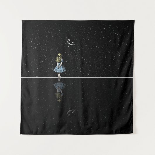 Alice im Wunderland-Starry Nacht Wandteppich (Vorderseite)