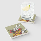 Alice im Wunderland Steinuntersetzer (Seitenansicht)