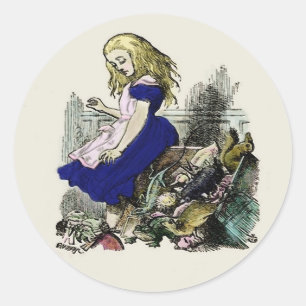 Alice im Wunderland ~ Sticker Kaninchen Herz Rot