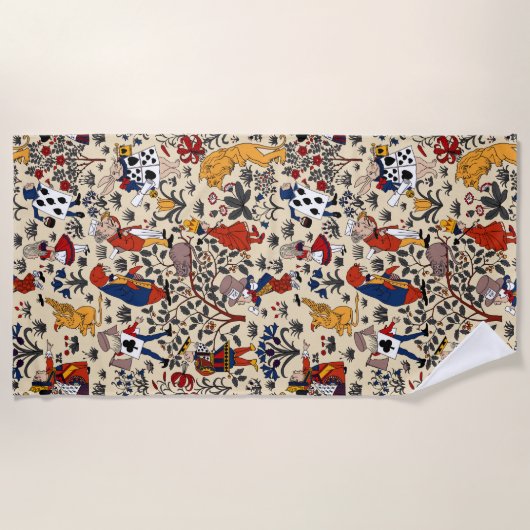 Alice im Wunderland Strandtuch (Vorderseite)