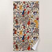 Alice im Wunderland Strandtuch (Vorderseite)