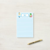 Alice im Wunderland Süße Kinder Personalisiert Post-it Klebezettel (Auf Schreibtisch)