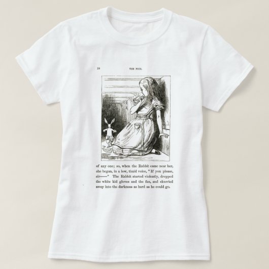 Alice im Wunderland T - Shirt (Design vorne)