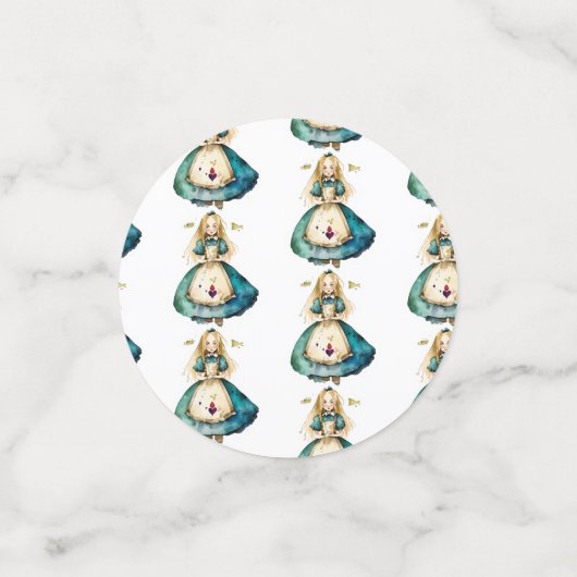 Alice im Wunderland Table Confetti Konfetti (Klein Vorderseite)