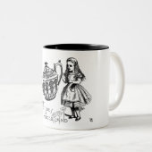 Alice im Wunderland-Tasse Zweifarbige Tasse (VorderseiteRechts)