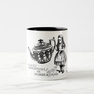 Alice im Wunderland-Tasse Zweifarbige Tasse
