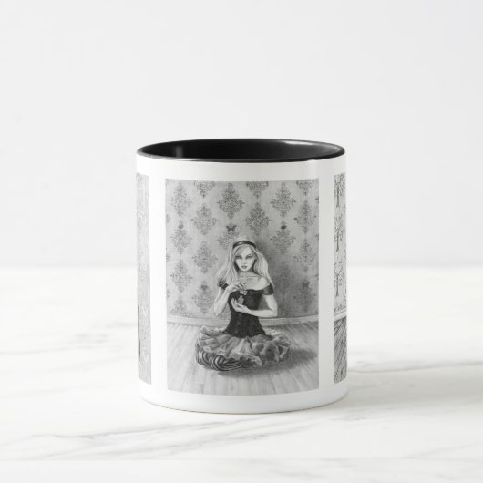 Alice im Wunderland-Tassen-wütende Tasse (Zentrum)