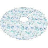 Alice im Wunderland Tea Blue Green Tree Skirt Polyester Weihnachtsbaumdecke (Schrägansicht)