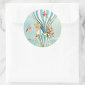 ALICE IM WUNDERLAND TEA IN VIER SIEGELN RUNDER AUFKLEBER (Tasche)