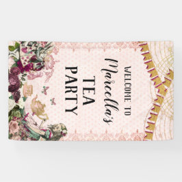 Alice im Wunderland Tea Party Banner
