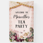 Alice im Wunderland Tea Party Banner (Vertikal)
