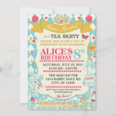 Alice im Wunderland Tea Party Einladung (Vorderseite)