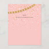 Alice im Wunderland Tea Party Einladung JEDE VERAN Flyer (Hinten)