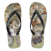 Alice im Wunderland Tea Party Gäste Badesandalen (Fußbett)