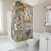 Alice im Wunderland Tea Party Gäste Duschvorhang (Beispiel)