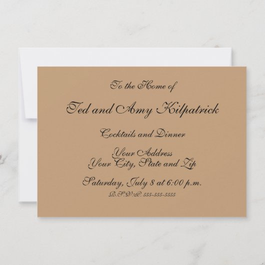 Alice im Wunderland Tea Party Gäste Einladung (Rückseite)