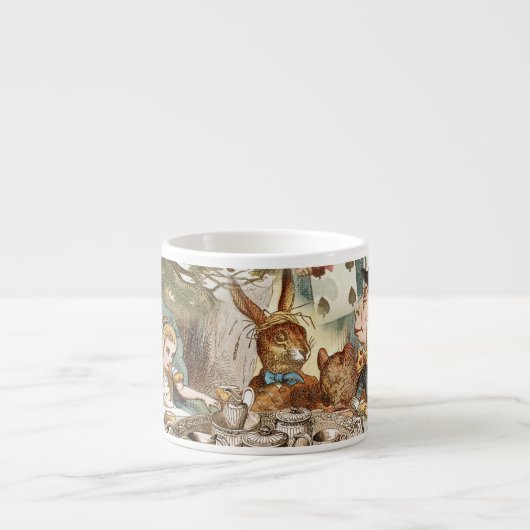 Alice im Wunderland Tea Party Gäste Espressotasse (Vorderseite)