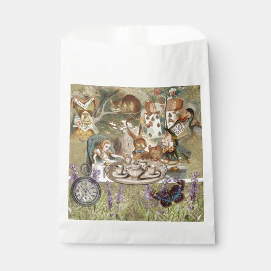 Alice im Wunderland Tea Party Gäste Geschenktütchen (Vorderseite)