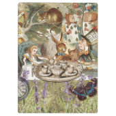 Alice im Wunderland Tea Party Gäste Klemmbrett (Rückseite)