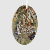 Alice im Wunderland Tea Party Gäste Ornament (Vorderseite)