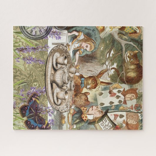 Alice im Wunderland Tea Party Gäste Puzzle (Horizontal)