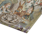 Alice im Wunderland Tea Party Gäste Schneidebrett (Ecke)