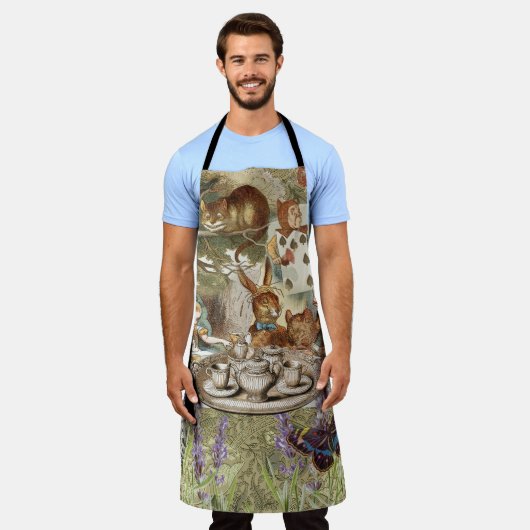 Alice im Wunderland Tea Party Gäste Schürze (Getragen)