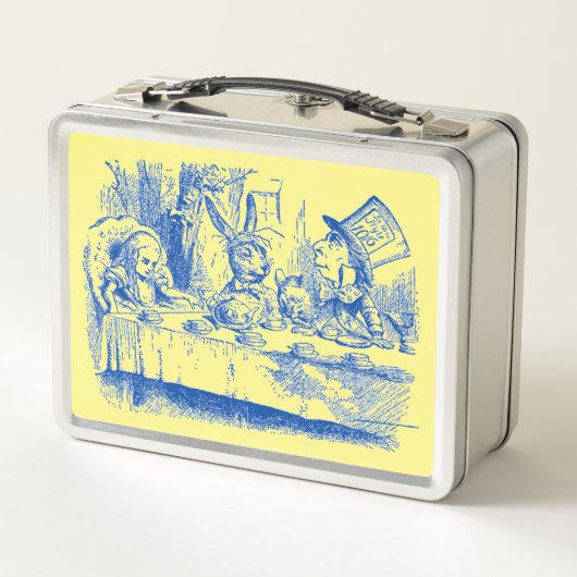 Alice im Wunderland Tea Party Metall Brotdose (Rückseite)