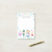 Alice im Wunderland Tea Party Post-it Klebezettel (Auf Schreibtisch)