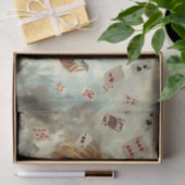 Alice im Wunderland Teapot Playing Cards Dekoupage Seidenpapier (Geschenk)