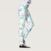 Alice im Wunderland-Tee-blaues Grün-Leggings Leggings (Rechts)