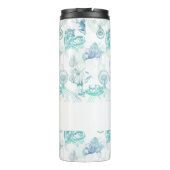 Alice im Wunderland Tee Blue Aqua Name Tumbler Thermosbecher (Rückseite)