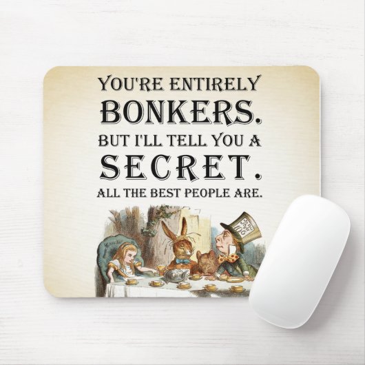 Alice im Wunderland - Tee-Party - Bonkers-Angebot Mousepad (Mit Mouse)