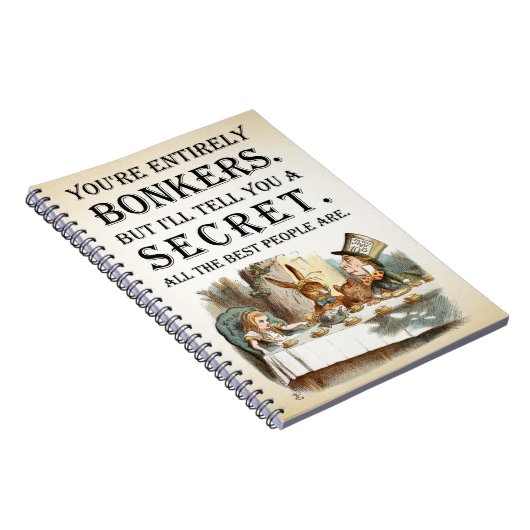 Alice im Wunderland - Tee-Party - Bonkers-Angebot Notizblock (Rechte Seite)