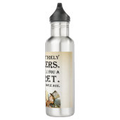 Alice im Wunderland - Tee-Party - Bonkers Zitat Edelstahlflasche (Rechts)