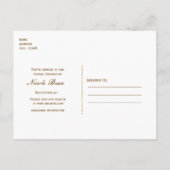 Alice im Wunderland Tee Party Chalkboard Party Einladungspostkarte (Rückseite)