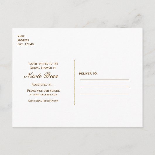 Alice im Wunderland Tee Party Chalkboard Party Einladungspostkarte (Rückseite)